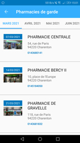 Appli Pharmacies de Garde Charenton