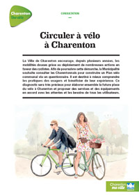 SUPPLÉMENT : ENQUÊTE, circuler à vélo à Charenton
